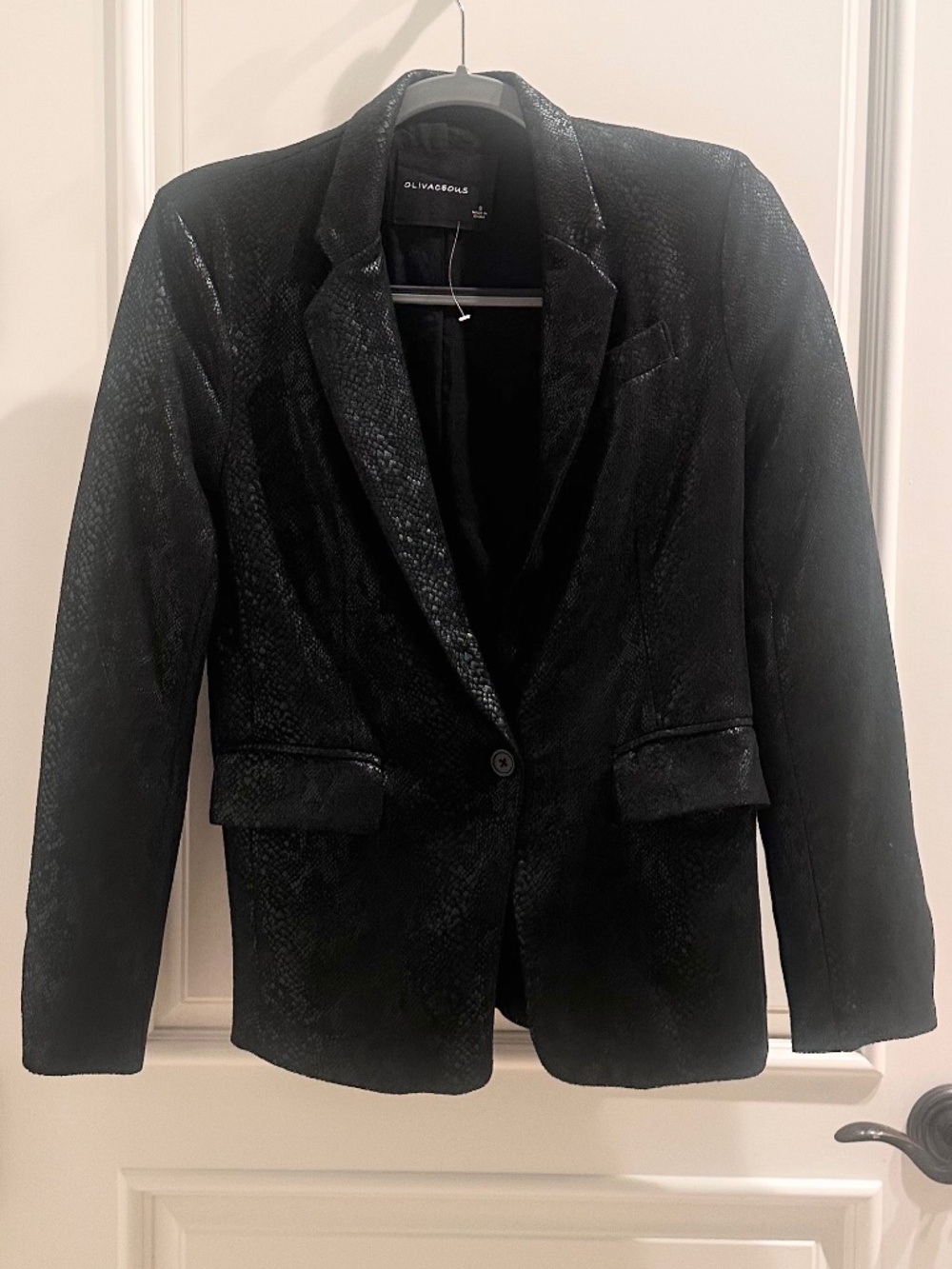 OLIVACEOUS BLAZER — SIZE SMALL
